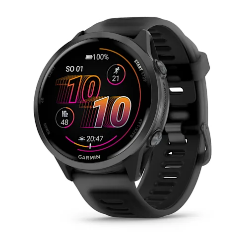 Garmin Forerunner 570 - 47 мм | Slate Grey Aluminium with Translucent Black/Black Band