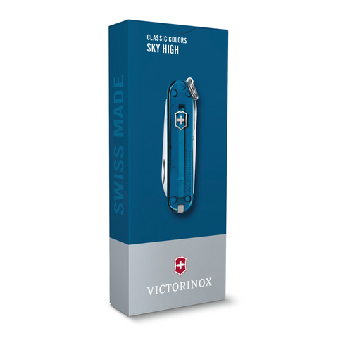 Нож-брелок Victorinox Classic SD Colors, 58 мм, 7 функций, "Sky High" 0.6223.T61G от прозводителя Victorinox