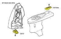Комплект алюминиевых анодов для Volvo Penta SX-A и DPS-A KITVOLVOSXA/DPSA/AL от прозводителя Tecnoseal
