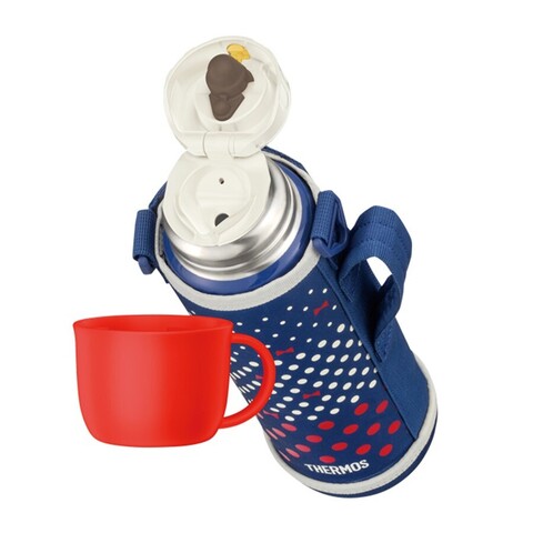 Термос кружка (2 крышки) Thermos FJJ-1000 WF NVD (1 литр), синяя 561602 от прозводителя Thermos