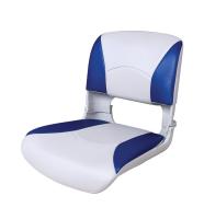 Сиденье пластмассовое складное с подложкой Deluxe All Weather Seat, бело-синее 75113WB от прозводителя Newstarmarine