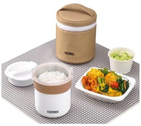 Термос для еды с чехлом и емкостью Thermos JBS-360 (0,36 литра), белый 135223 от прозводителя Thermos