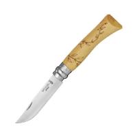 Нож Opinel №7 Nature, нержавеющая сталь, рукоять самшит, гравировка листья, 001551 001551 от прозводителя Opinel