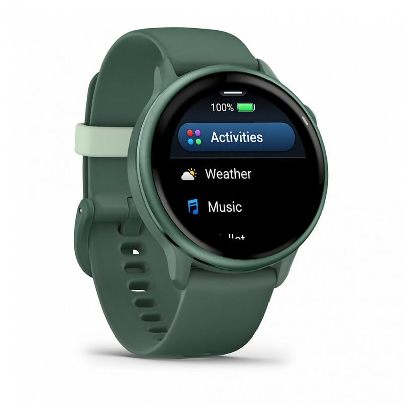 Garmin Vivoactive 6 | Metallic Jasper Green with Jasper Green Band