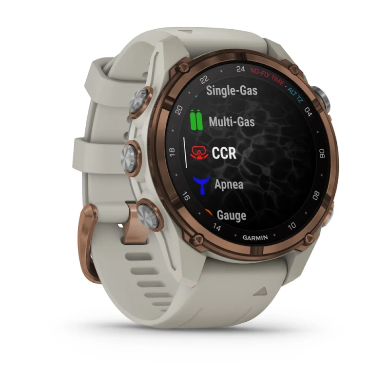 Garmin Descent Mk3i - 43 мм | Bronze PVD/French grey silicone band