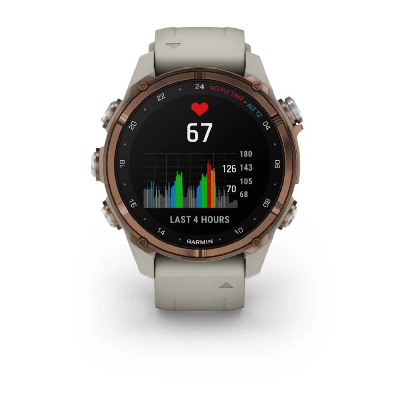 Garmin Descent Mk3i - 43 мм | Bronze PVD/French grey silicone band