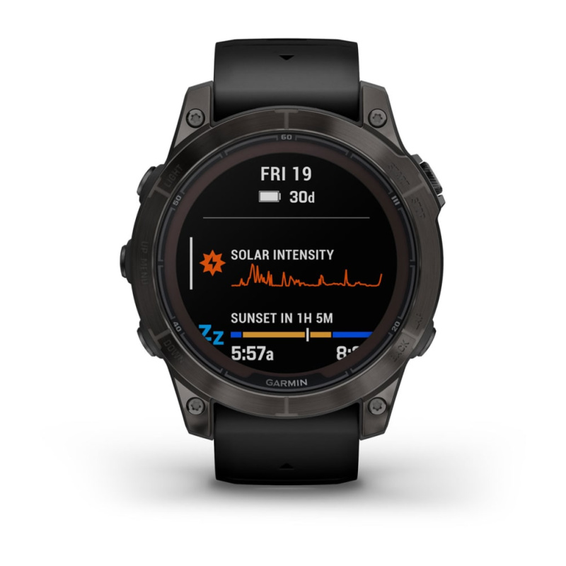Garmin Fenix 7 Pro - 47 мм SOLAR | SAPPHIRE | Carbon Grey DLC Titanium with Black Band