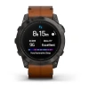 Garmin Epix Pro (Gen 2) - 51 мм PRO | SAPPHIRE | Carbon Grey DLC Titanium with Chestnut Leather Band
