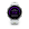 Garmin Forerunner 970 - | Titanium with Whitestone Case and Whitestone/Translucent Amp Yellow Band