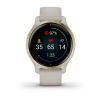 Garmin Venu 2s - 40 мм Премиум-функции | Light Gold Stainless Steel Bezel with Light Sand Case and Silicone Band