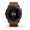 Garmin Epix Pro (Gen 2) - 51 мм PRO | SAPPHIRE | Carbon Grey DLC Titanium with Chestnut Leather Band