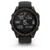 Garmin Fenix 8 - 47 мм SOLAR | SAPPHIRE | Carbon grey DLC titanium with Black/pebble grey silicone band