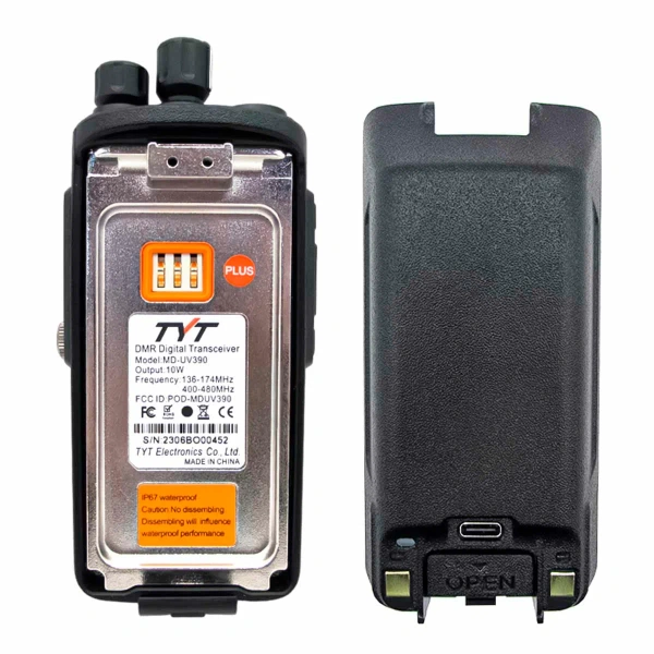 TYT MD-UV390 10W DMR AES256 3600mah MD-UV390 от прозводителя TYT