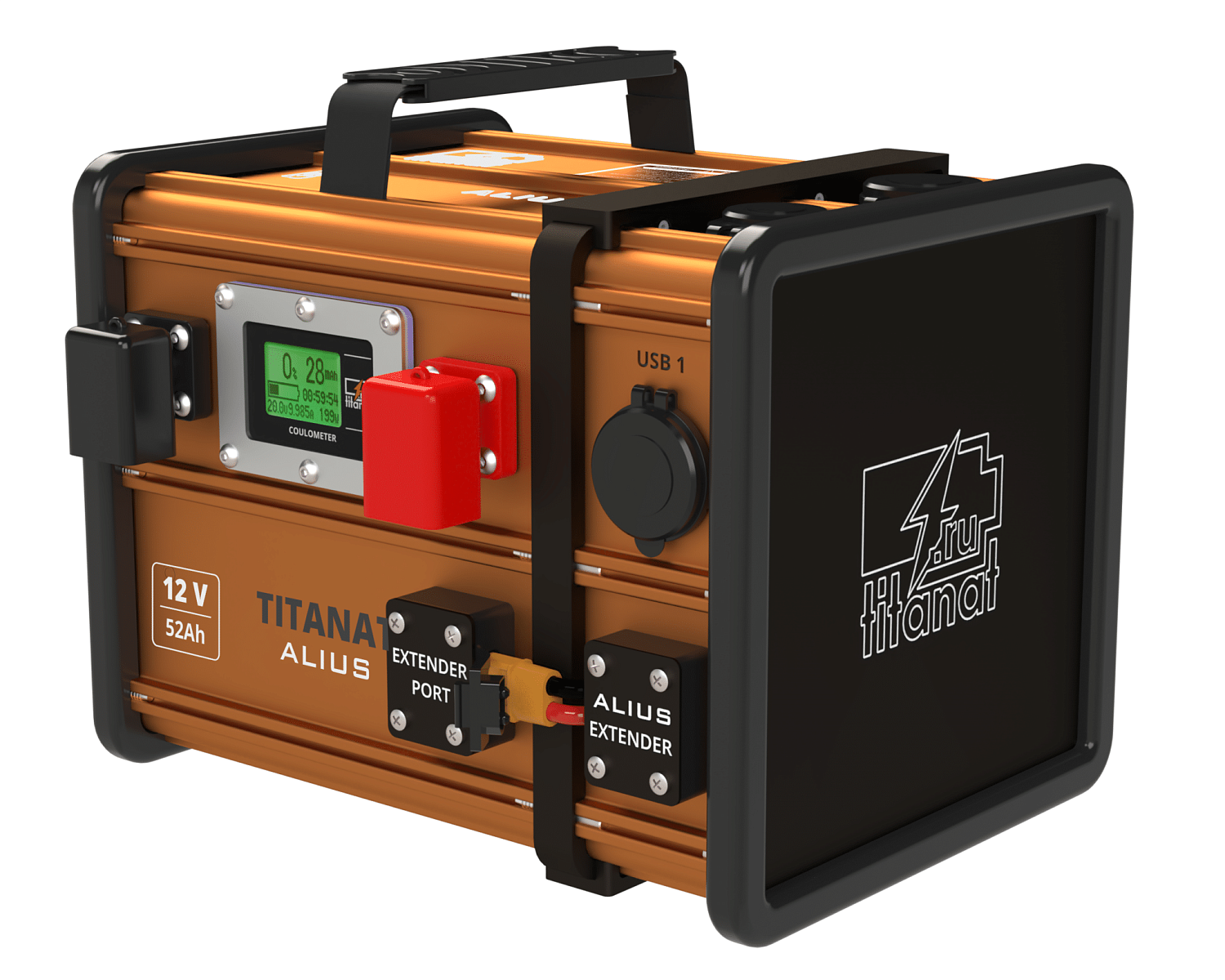 LiFePO4 12V 52Ah Аккумулятор ALIUS GOLD Titanat