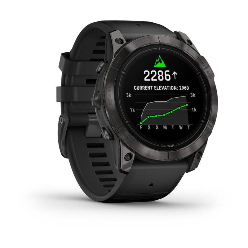 Garmin Epix Pro (Gen 2) - 51 мм SAPPHIRE | Carbon Grey DLC Titanium with Black Band