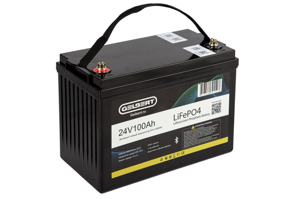 Аккумуляторная батарея литиевая Gelbert LiFePO4 (24V/100Ah/120A) Bluetooth 184 от прозводителя Gelbert