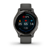 Garmin Venu 2s - 40 мм Премиум-функции | Slate Stainless Steel Bezel with Graphite Case and Silicone Band
