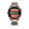 Garmin Fenix 8 - 47 мм AMOLED | SAPPHIRE | Titanium with Vented titanium bracelet