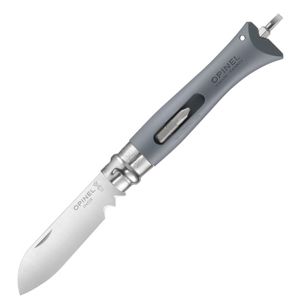 Нож Opinel №09 DIY, нержавеющая сталь, сменные биты, серый, 001792 001792 от прозводителя Opinel