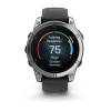 Garmin Fenix E - 47 мм AMOLED | Stainless steel with Black silicone band