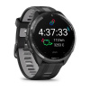 Garmin Forerunner 965 - | Carbon Grey DLC Titanium Bezel with Black Case and Black/Powder Grey Silicone Band