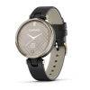 Garmin Lily - Classic Edition | Cream Gold Bezel with Black Case and Italian Leather Band