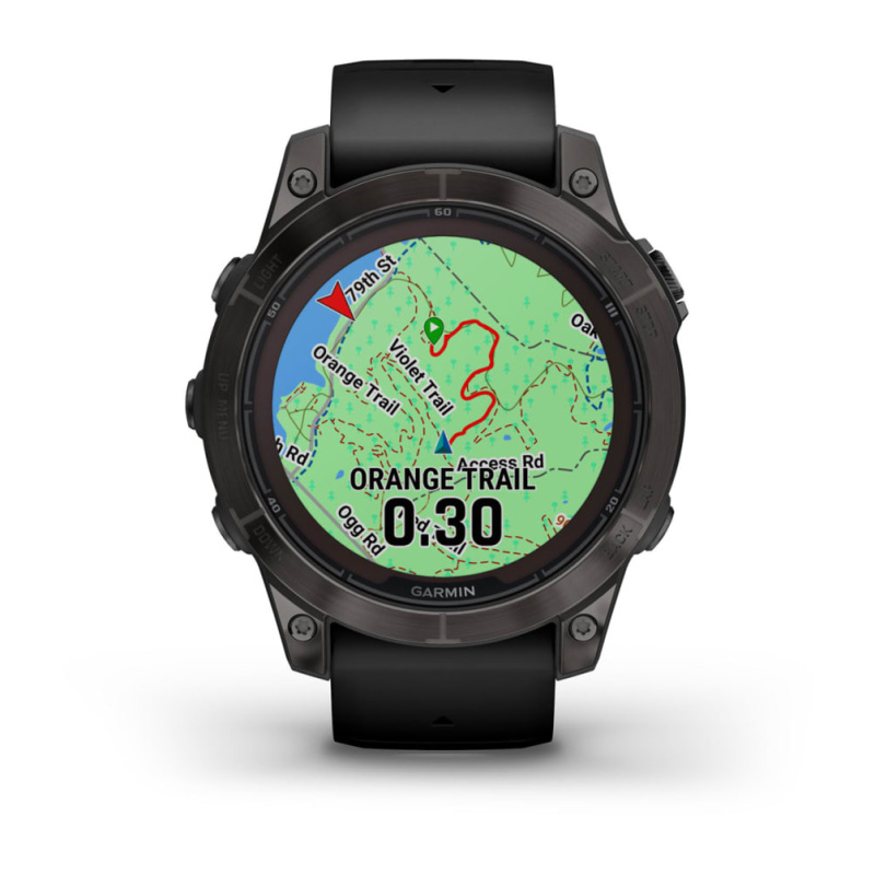 Garmin Fenix 7 Pro - 47 мм SOLAR | SAPPHIRE | Carbon Grey DLC Titanium with Black Band