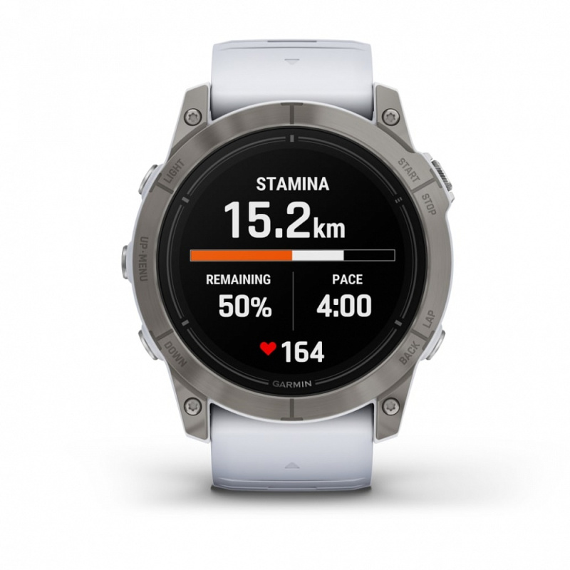 Garmin Epix Pro (Gen 2) - 51 мм SAPPHIRE | Titanium with Whitestone Band
