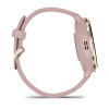 Garmin Venu 3s - 41 мм | Soft gold stainless steel bezel with dust rose case and silicone band