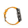 Garmin Fenix 8 - 51 мм AMOLED | SAPPHIRE | Titanium with Spark orange/graphite silicone band