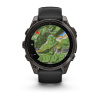 Garmin Fenix 8 - 47 мм AMOLED | SAPPHIRE | Carbon grey DLC titanium with Black/pebble grey silicone band