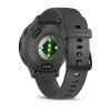 Garmin Venu 3s - 41 мм | Slate stainless steel bezel with pebble grey case and silicone band