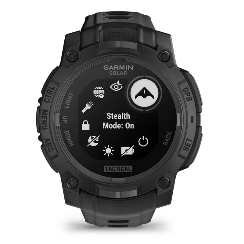 Garmin Instinct 3 - 45 мм SOLAR | Tactical | Black with Black Band