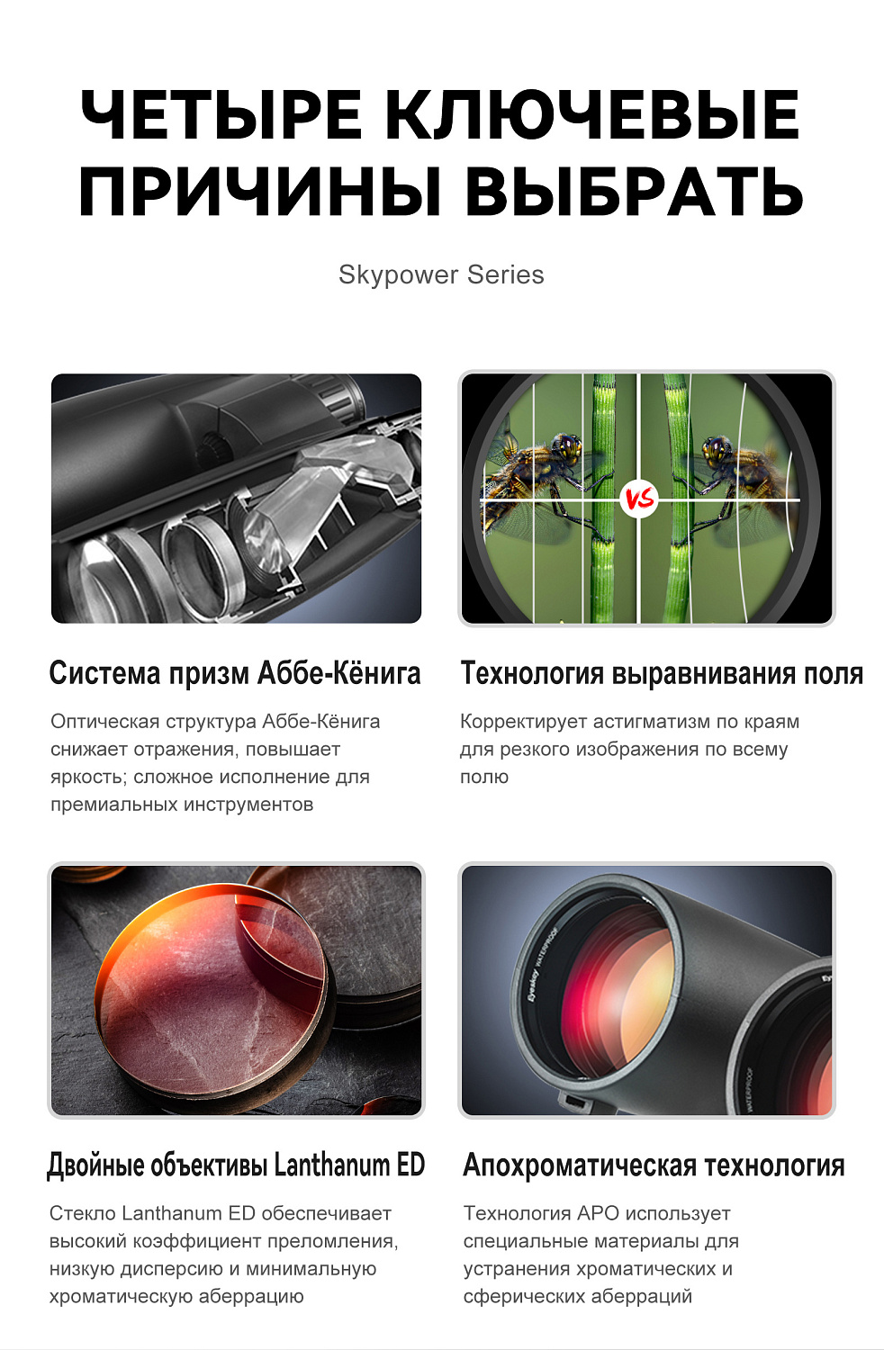 Бинокль Eyeskey SkyPower Flat-Field ED-15x56